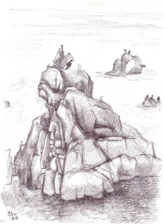 Le Finistere, rochers
